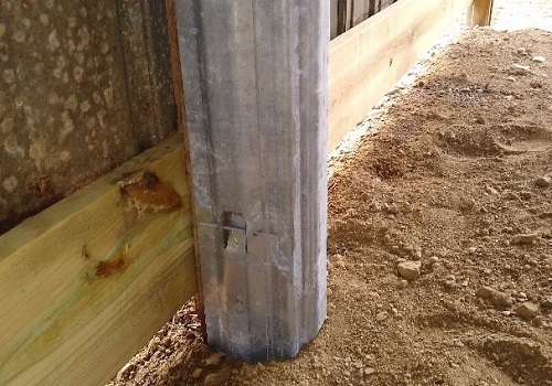 A column with a Repair Sleeve that has undergone Rotted Post Repair in Springfield IL
