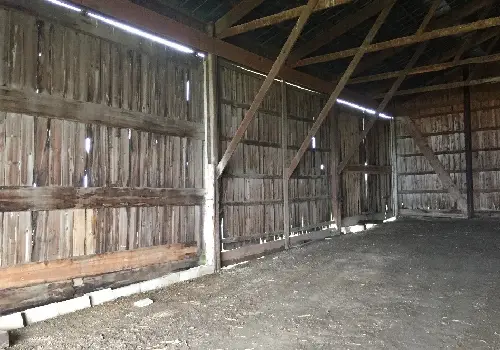 An old pole barn needing Pole Barn Repair in Springfield IL