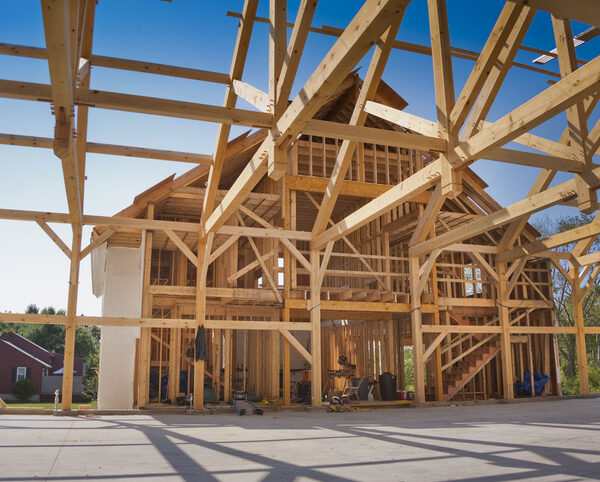 a pole barn home construction illustrates the question, "how do you stabilize a pole barn"