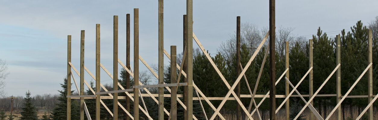 A new pole barn being built. Anthem Built answers the question, "What’s the Cost to Replace Wood Columns?"